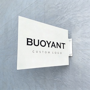 Outdoor Square Blade <b>Signs</b> Advertising Shop Store <b>Wall</b> Mounted Metal Sign Board Stainless Steel Blade <b>Signs</b> - Product Image 4