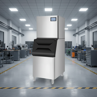 Machines à glaçons commerciales à haut rendement avec compresseur PLC, refroidissement par eau, capacité de 190 kg pour les hôtels