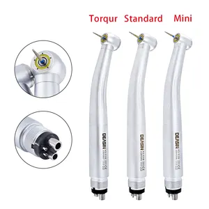 Custom Dental Product LED Handpiece Toruqe 5 Way Spray Push Button Ceramic Turbine High Speed E-generator Dentisty Drills
