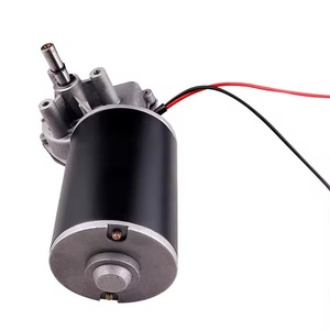 12v 24v High Torque Low Noise Low Rpm Electric Motors DC <b>Worm</b> Gear Reducer Motor 76mm 63mm 59mm - Product Image 5