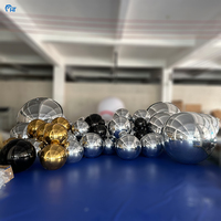 Ballon miroir gonflable argenté ballon gonflable géant en pvc Décoration d'événement grande boule miroir gonflable brillante