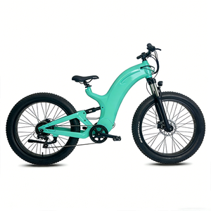 Vélo électrique tout-terrain pour femmes, couleur macaron, pneus larges, batterie intégrée, <span class=keywords><strong>moteur</strong></span> central, cadre en fibre de carbone, 36V - Product Image 2