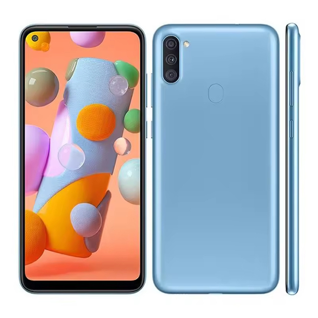 Original Sum A11 Mobile Phones Qualcomm 6.4inch HD Display Triple Camera Android 4G LTE Unlocked Smartphone
