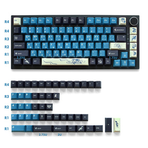 คีย์บอร์ดลายเชอร์รี่ PBT 129คีย์สำหรับ GH60/GK61/GK64/84/87/96/104/108ปรับแต่งสไตล์เกาหลี - Product Image 2
