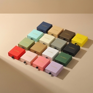 Custom Color Logo Printed <strong>Trinket</strong> Jewelry Packaging Boxes Necklace Bracelet Square Drawer Sliding Paper Gift <strong>Box</strong> - Product Image 6