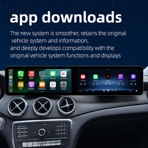 Lettore Video per Auto da 25,6 Pollici con Navigazione GPS, Schermo Touch, Radio Auto a Doppio Schermo, Carplay per Mercedes CLA <span class=keywords><strong>GLA</strong></span> C117 X156 13-19 - Product Image 3
