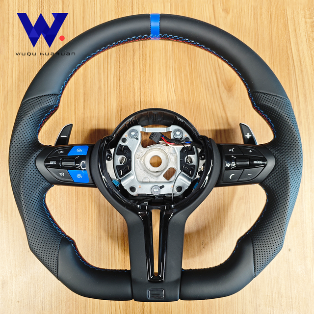 Suitable for BMW Steering Wheel Nappa Leather Steering Wheel, Compatible with F G Series M3 M5 F15 F18 F10 F20 F30 G06 G28