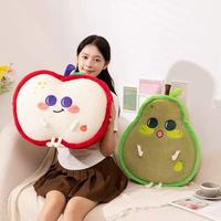 Usine Oem Personnaliser Alimentaire Jouets En Peluche Mignon Mangue Jaune Jouets En Peluche Oreiller Coussins En Peluche Jouets Ensembles Nouveau-Né Convient