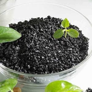 Humate de potassium 90% 100% en flocons hydrosolubles, haute teneur en K2O, acide humique, conditionneur de sol organique à libération lente pour l'agriculture, marque ANDA - Product Image 1