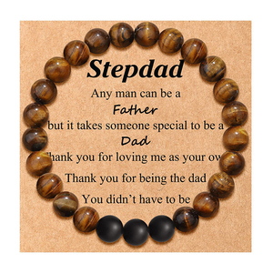 Derniers bracelets zodiaque perlés en pierre naturelle d'oeil de tigre Bijoux d'<span class=keywords><strong>horoscope</strong></span> Cadeau d'anniversaire pour <span class=keywords><strong>homme</strong></span> Cadeau de fête des pères - Product Image 4