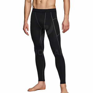 Pantalon de compression décontracté pour hommes taille moyenne respirant taille personnalisée séchage rapide pas cher toile tissu vente en gros - Product Image 1