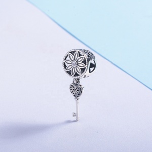 <span class=keywords><strong>de</strong></span> <span class=keywords><strong>la</strong></span> joyería <span class=keywords><strong>de</strong></span> DIY oxidado viejo forma clave encantos diseño S925 pulsera <span class=keywords><strong>de</strong></span> plata esterlina <span class=keywords><strong>de</strong></span> Metal plana espacio cuentas - Product Image 4