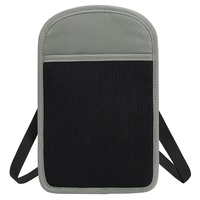 Tas selempang uang dapat disesuaikan, dompet paspor, tas tangan lipat, tas selempang dokumen organizer rfid, dompet leher dapat disesuaikan