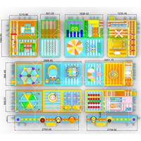 Parc d'attractions aquatique gonflable de terrain de jeu d'intérieur de PVC de 0.55mm pour l'amusement et le divertissement extérieurs de partie d'enfants