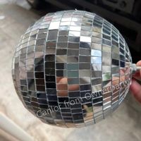 Usine En Gros Décor De Noël Argent Noir Géant Gonflable Disco Ball Boule De Noël Pour La Décoration Suspendue
