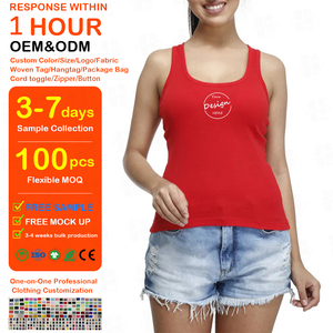 Bulk Custom Flip <b>Sequin</b> Embroidery Women's Quick Drying Regular Tank 160Gsm Thin Breathable Gym Racer Back Tank <b>Top</b> - Product Image 1