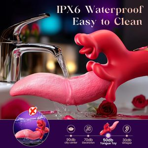 Vibrador <span class=keywords><strong>de</strong></span> <span class=keywords><strong>Lengua</strong></span> para Punto G Femenino con 9 Modos <span class=keywords><strong>de</strong></span> Vibración y Control por APP, Dildo USB con Movimiento <span class=keywords><strong>de</strong></span> Empuje para Parejas, Juguete Sexual - Product Image 6