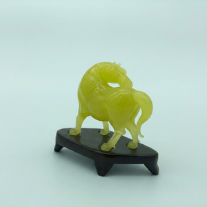 Handmade Murano <b>Glass</b> Horse Figurine Green Animal Theme Decorative Craft Collectible Art Piece - Product Image 2