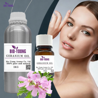 Huile Pure Brute pour Massage à Domicile et Soins de la Peau, Huile de Géranium pour Bougies Parfumées et Diffuseurs à Bâtonnets