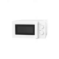Oven Microwave Listrik Efisiensi Tinggi 700W Kompak 20L 5 Tingkat 35-Menit Timer Piring Putar Kaca Lepas Pasang Pengaman Anak Rumah Tangga