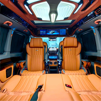 Intérieur de cabine VIP futuriste Dingkong Mercedes V260, canapé-lit sur mesure, chaise de capitaine, acier inoxydable, ambiance |   Fabricant sur mesure