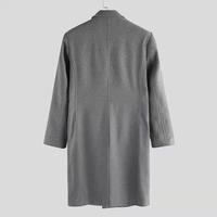 Manteau long pour homme, trench-coat, vente chaude, style britannique, trajet quotidien, pardessus, simple boutonnage, manteaux longs pour homme