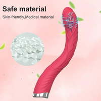 Vibrador Realista con 3 Velocidades y 10 Modos de Vibración, Juguete Sexual Femenino, Masajeador Vibrador para Estimulación del Clítoris y la Vagina