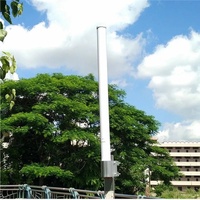 Antena de Estación Base de Doble Polaridad de Largo Alcance de 12dBi, Internet Inalámbrico 2.4/5G, Comunicación WLAN de Fibra de Vidrio, Omnidireccional