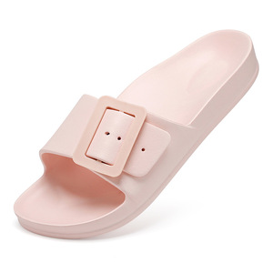 Pantoufles à boucle à talon plat simples et décontractées pour femmes Pantoufles de grande taille - Product Image 3