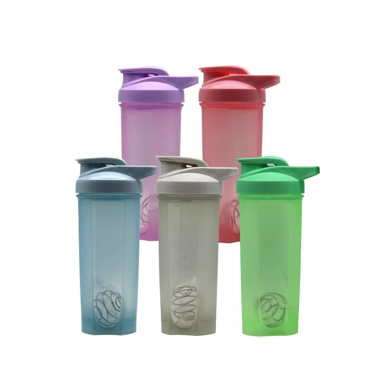 Custom Logo ECO Friendly BPA Free Plastic Fitness Gym Sports Cup Protein Powder Shake Bottle Water Bottle