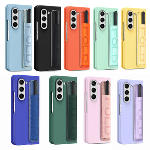 One-case Telescopic Wristband <b>Lanyard</b> for for Z Fold 6 5G PU <b>Leather</b> PC Pen Slot Integrated Shell Membrane 13.9cm - Product Image 3