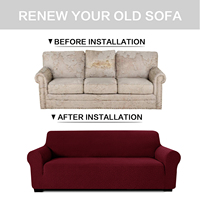 Housse de canapé sectionnel moderne antidérapante tout-en-un en tissu d'ameublement – Funda Para Sofa