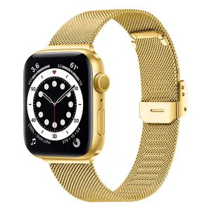 New Milan ese Edelstahl Uhren armband Metall für Apple Watch 8 7 6 5 4 3 2 SE Uhren armbänder Armband 38 40 41mm 42 44 45 49mm