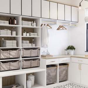 Muebles de Lavandería de Estilo Retro Francés con Gran Espacio Adicional - Product Image 1