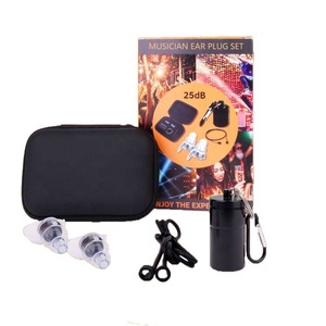 Bouchons <span class=keywords><strong>d</strong></span>'oreilles de protection contre les acouphènes avec filtre antibruit <span class=keywords><strong>pour</strong></span> batteurs Concerts Casques de <span class=keywords><strong>moto</strong></span> avec étui inclus - Product Image 1