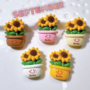Cute DIY Flat Back <b>Resin</b> Accessories Cream Glue Hair Accessory Patches Sunflower Shoe Flowers Cup Decals Handicraft Daily <b>Gifts</b> - Product Image 2