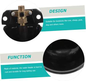 Corrosion-Resistant Steel Sheep Water Bowl with Copper Nipple - Hygienic, Leak-Proof Livestock <strong>Watering</strong> System - Product Image 3