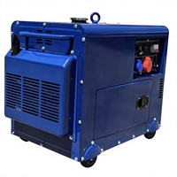 Générateur Diesel Insonorisé 3 5 8 10 Kw Refroidi par Air Alternateur en Cuivre Tension Stable AVR Groupe Électrogène Robuste Vente en Gros