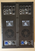 Modul Amplifier Speaker Line Array Aktif 800W 3CH Amplifier Plat Desain Bi-AMP Dilengkapi DSP 2 Input 3 Output Prosesor Audio