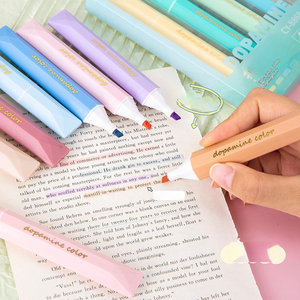 4'lü Renkli Okul Fosforlu Kalem Seti Su Bazlı Floresan Kalem Fosforlu Kalemler - Product Image 3