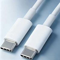 Câble de charge rapide USB-C vers USB-C avec blindage tressé et boîte de vente au détail, cordon de chargeur PD pour téléphone et ordinateur portable, personnalisation OEM disponible