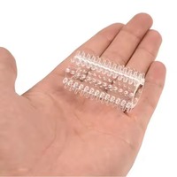 6-teiliges Set mit Stacheligen Kristallperlen und Raupenförmigen Fingerhüllen, Penisring zur Verzögerung der Ejakulation, 100% Wasserdichtes Erwachsenen-Sexspielzeug