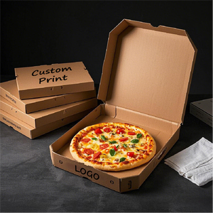 Cajas <span class=keywords><strong>de</strong></span> Pizza para Llevar al por Mayor, Tipo E, Negras, con Impresión Personalizada, Caja <span class=keywords><strong>de</strong></span> Cartón para Pizza <span class=keywords><strong>de</strong></span> Comida Rápida, 12 Pulgadas - Product Image 1