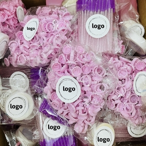 แปรงมาสคาร่าแบบใช้แล้วทิ้ง 50 ชิ้น ด้ามจับเพชร สำหรับต่อขนตา - Product Image 3