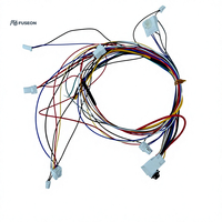 Rangkaian Kabel Panel Instrumen Mobil dengan Selubung Kabel Berwarna-warni, Kabel Kustom OEM 12V 24V