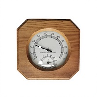 Termometer Hygrothermograph Kayu Solid Spruce Desain Modern Fenya Berkualitas Tinggi Panel Kontrol Komputer Garansi 2 Tahun untuk Hotel