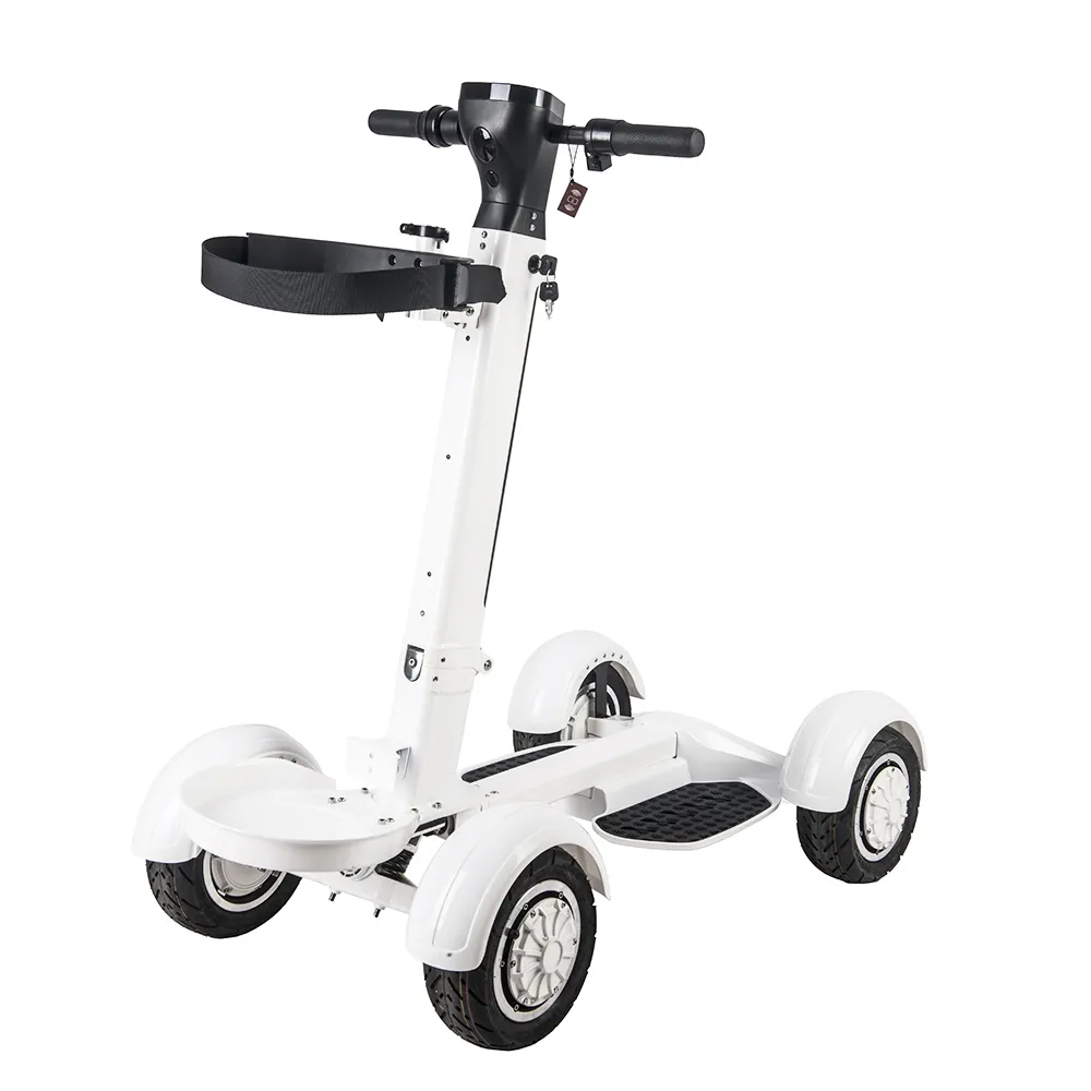 2021 novo modelo branco golf cart scooter, de mobilidade, 10 polegadas, pneu 4 rodas skate elétrico golf scooter adulto