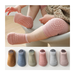 Chaussettes et genouillères antidérapantes en coton respirant pour enfants NO GLP313 pour les tout-petits qui rampent de 0 à 1 an - Product Image 1