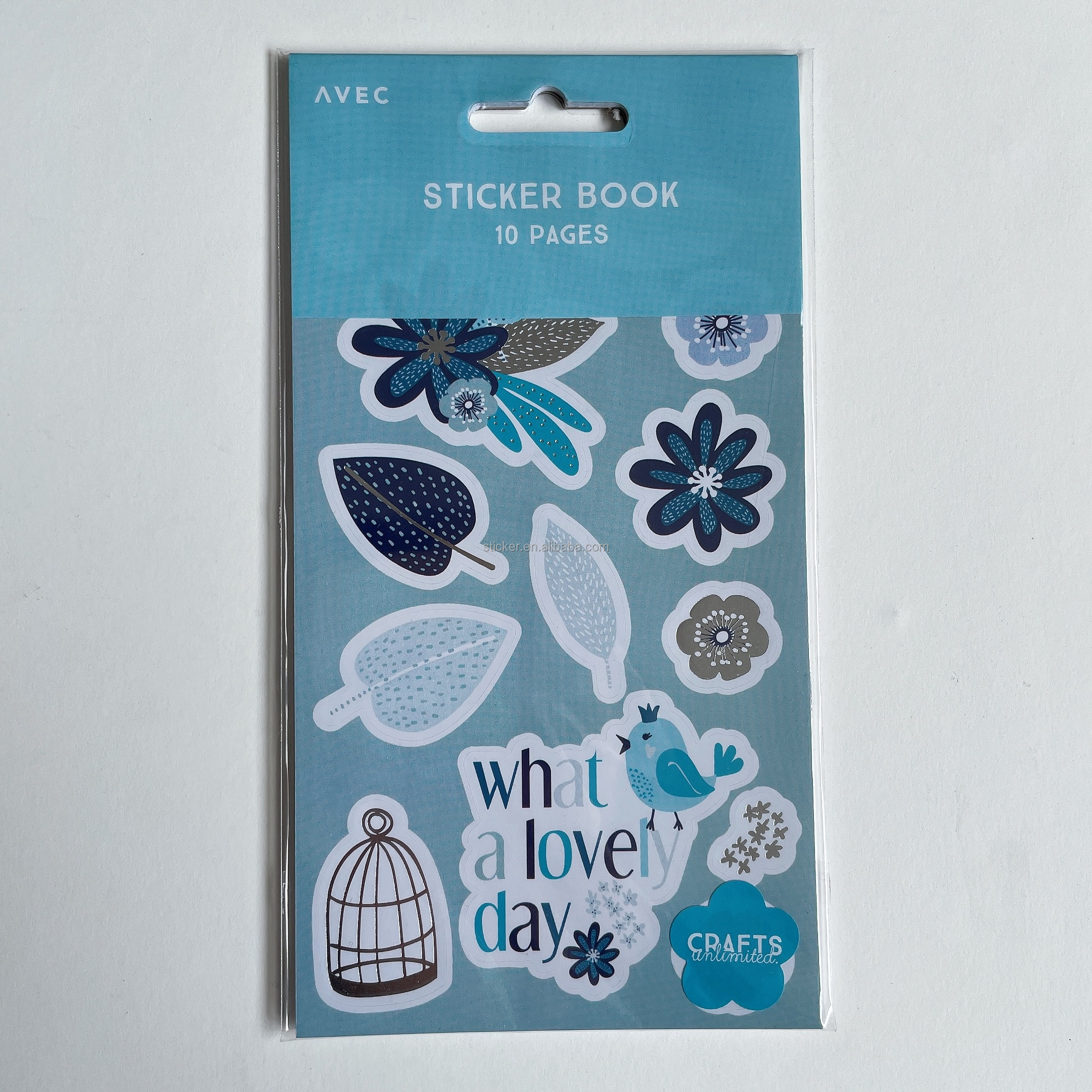 Paper Sticker Book Customized Foil Printing Stickers DIY Craft