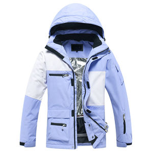 Veste de ski imperméable et coupe-vent – Veste de snowboard d'extérieur avec capuche, manteau thermique d'hiver - Product Image 5